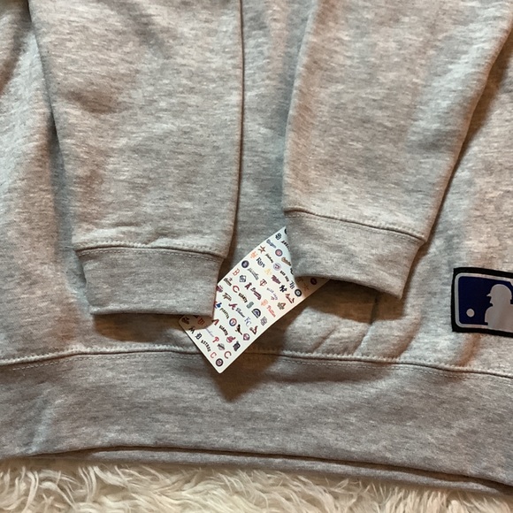 NWT Genuine Merchandise cotton blend sweatshirt hoodie blue logo left size M - Picture 7 of 9